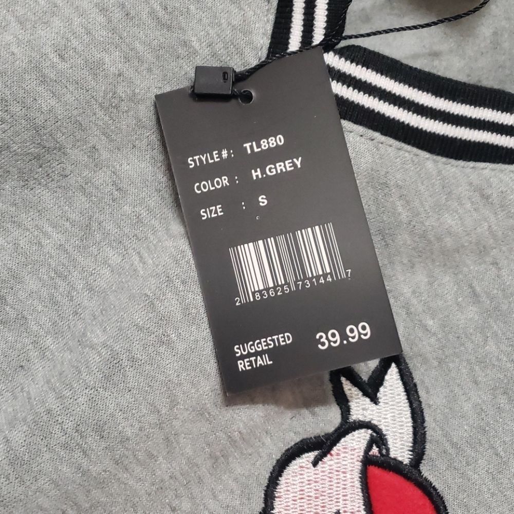 Red Fox oversized sweatshirt with embroidery - Picture 3 of 3